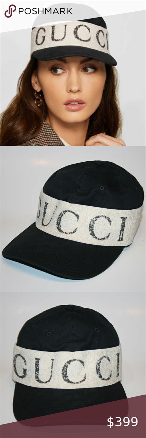 baseball hat with gucci headband|Gucci Gabardine Headband Baseball Hat .